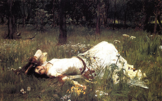 Ophelia by John William Waterhouse (1889).